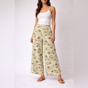 Rachel Zoe Linen Wide Leg Pants